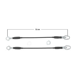CABLES DE TAPA FD RANGER 83-92 JUEGO MEX TWN GENERICA Derecho/Izquierdo