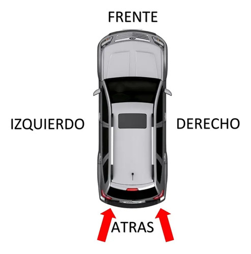15-20 Suburban Amortiguadores Vidrio Puerta Trasera 2 Piezas