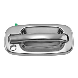 MANIJA EXTERIOR CV SILVERADO 99-06/SUBURBAN/TAHOE/SONORA 00-06/AVALANCHE 02-06 GM SIERRA 99-06/YUKON 00-06 CV CHEYENNE 99-06 CON HOYO PARA LLAVE CROMADA PLASTICO TWN HUSHAN Derecho Delantera