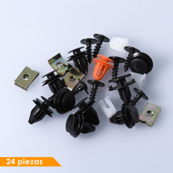 GRAPA KIT DE INSTALACION 24 GENERICA BRA Derecho/Izquierdo Delantera Moldura De Arco Para Salpicadero Sección Delantera