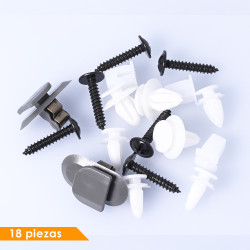 GRAPA CV CORSA HATCHBACK 04-08 CV TORNADO 04-11 CV CORSA SEDAN 00-10 KIT DE INSTALACION 18 GENERICA BRA Derecho/Izquierdo Delantera Tapiceria