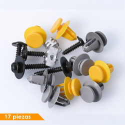 GRAPA KIT DE INSTALACION 17 GENERICA BRA Derecho/Izquierdo Delantera/Trasera Tapiceria