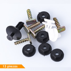 GRAPA CV CORSA HATCHBACK 04-08 CV CORSA SEDAN 02-10 KIT DE INSTALACION 13 GENERICA BRA Derecho/Izquierdo Trasera Moldura De Arco Para Salpicadero