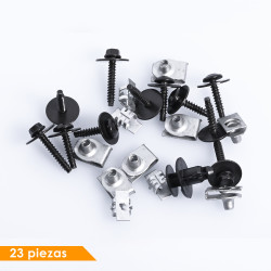 (23 PZ) KIT GRAPAS GUARDAFANGO DELANTERO CV CRUZ-E 17-21