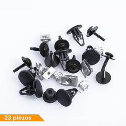 (23 PZ) KIT GRAPAS GUARDAFANGO DELANTERO CV TRA-X 14-19