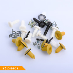 (26 PZ) KIT GRAPAS TAPICERIA PUERTA DELANTERA FT PALI-O 11-17