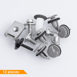 (12 PZ) KIT GRAPAS MOLDURA ARCO DELANTERA FT MOB-I 17-24