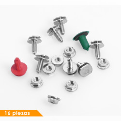 (16 PZ) KIT GRAPAS MOLDURA ARCO TRASERO FT UNO 11-21