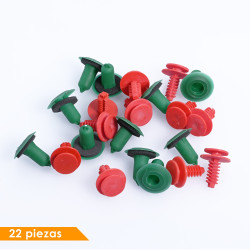 (22 PZ) KIT GRAPAS MOLDURA PUERTA TRASERA FT UNO Way 11-21