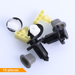 (10 PZ) KIT GRAPAS MOLDURA ARCO TRASERA NS KICK-S 21-24