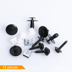 (12 PZ) KIT GRAPAS GUARDAFANGO DELANTERO PG 206 99-09