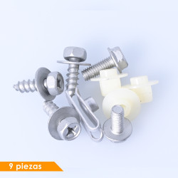 GRAPA KIT DE INSTALACION 9 GENERICA BRA Derecho/Izquierdo Delantera Faros
