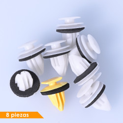 GRAPA KIT DE INSTALACION 8 GENERICA BRA Derecho/Izquierdo Delantera Moldura De Arco Para Salpicadero