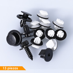 GRAPA KIT DE INSTALACION 13 GENERICA BRA Derecho/Izquierdo Trasera Moldura De Arco Para Salpicadero
