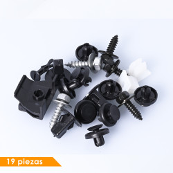 GRAPA KIT DE INSTALACION 19 GENERICA BRA Derecho/Izquierdo Delantera Tolva Interior De Salpicadero
