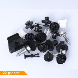 GRAPA KIT DE INSTALACION 20 GENERICA BRA Derecho/Izquierdo Delantera Tolva Interior De Salpicadero