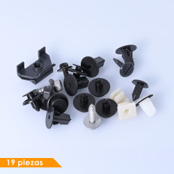 GRAPA KIT DE INSTALACION 19 GENERICA BRA Derecho/Izquierdo Delantera Tolva Interior De Salpicadero