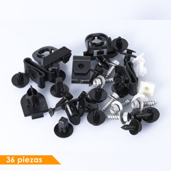 GRAPA KIT DE INSTALACION 35 GENERICA BRA Derecho/Izquierdo Delantera Tolva Interior De Salpicadero