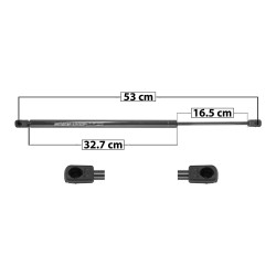 AMORTIGUADOR 5TA PUERTA DG NITRO 07-12 53 32.7 16.5 ENTRADA TIPO 9 ENTRADA 2 TIPO 9 690 34.89 15.83 750 37.9 17.19 SPART SP-7070 TUR Derecho/Izquierdo