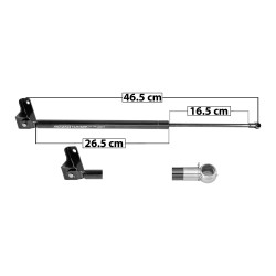 AMORTIGUADOR VIDRIO TRASERO NS PATHFINDER 87-95 46.5 26.5 16.5 ENTRADA TIPO 19 ENTRADA 2 TIPO 5 180 40.47 18.36 120 26.98 12.24 SPART 7913 TUR Derecho