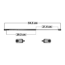AMORTIGUADOR VIDRIO 5TA PUERTA CV TRAIL BLAZER GM ENVOY 02-09 54.5 29.3 21.4 ENTRADA TIPO 18 ENTRADA 2 TIPO 18 180 40.47 18.36 120 26.98 12.24 SPART SP-6895 TUR Derecho/Izquierdo
