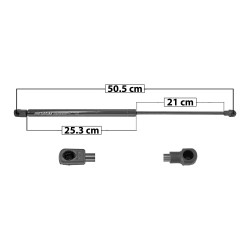 AMORTIGUADOR 5TA PUERTA VW POLO 03-07 50.5 25.3 21 ENTRADA TIPO 9 ENTRADA 2 TIPO 1 370 83.18 37.73 430 96.67 43.85 SPART SP-7491 TUR Derecho/Izquierdo
