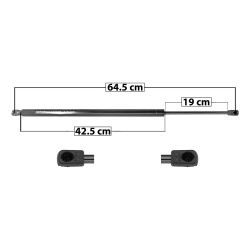 AMORTIGUADOR 5TA PUERTA HD PILOT 03-08 JP COMMANDER 06-10 64.5 42.5 19 ENTRADA TIPO 9 ENTRADA 2 TIPO 9 620 139.38 63.22 680 152.87 69.34 SPART 5651 TUR Derecho/Izquierdo