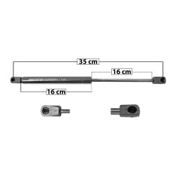 AMORTIGUADOR COFRE DG CHARGER CR 300 11-19 35 16 16 ENTRADA TIPO 0 ENTRADA 2 TIPO 0 297 66.77 30.29 237 53.28 24.17 SPART SP-8759 TUR Derecho/Izquierdo