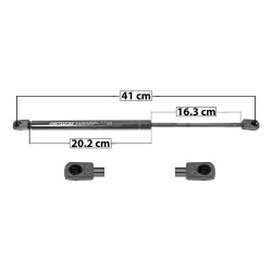 AMORTIGUADOR 5TA PUERTA CV CHEVY GUAYIN 04-08/MATIZ PT MATIZ G2 06-15 41 20.2 16.3 ENTRADA TIPO 9.1 ENTRADA 2 TIPO 9.1 320 71.94 32.63 380 85.43 38.75 SPART SP-8406 TUR Derecho/Izquierdo