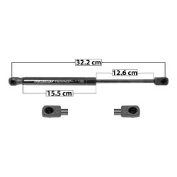 AMORTIGUADOR COFRE LR FREELANDER/LR2 06-14 32.2 15.5 12.6 ENTRADA TIPO 9 ENTRADA 2 TIPO 9 440 98.92 44.87 380 85.43 38.75 SPART SP-8824 TUR Derecho/Izquierdo