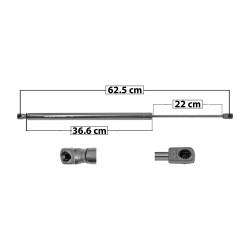 AMORTIGUADOR 5TA PUERTA VW TIGUAN ST TARRACO 18-22 MANUAL 62.5 36.6 22 ENTRADA TIPO 9 ENTRADA 2 TIPO 9 640 143.87 65.26 700 157.36 71.38 SPART 5815 TUR Derecho/Izquierdo