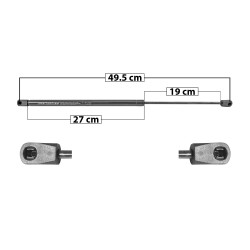 AMORTIGUADOR VIDRIO TRASERO CV SUBURBAN/TAHOE GM YUKON/YUKON XL CD ESCALADE ESV 15-20 49.5 27 19 180 40.47 18.36 120 26.98 12.24 SPART 7619 TUR Derecho/Izquierdo