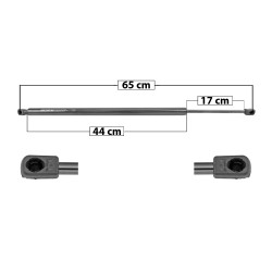AMORTIGUADOR 5TA PUERTA CV SUBURBAN/TAHOE GM YUKON/YUKON XL 15-20 MANUAL 65 44 17 650 146.13 66.28 710 159.61 72.4 SPART 5686 CHIN TUR Derecho/Izquierdo Trasera