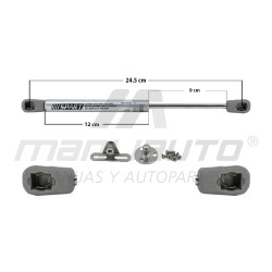 AMORTIGUADOR UNIVERSAL UN VARIOS 50-25 UN VARIOS 50-25 UN VARIOS 50-25 UN VARIOS 50-25 120N 24.5 12 9 121 27.20 12.34 120 26.98 12.24 SPART TUR Derecho/Izquierdo Delantera/Trasera Puerta cocina integral