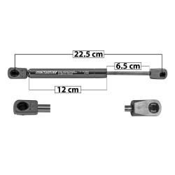 AMORTIGUADOR 5TA PUERTA CV SUBURBAN/TAHOE GM YUKON 92-99/JIMMY 95-01 OD BRAVADA 96-02 CV BLAZER (S10) 95-04/SILVERADO CAJA CERRADA 95-98 PARA 5TA PUERTA (PARTE INFERIOR) DE BAJADA LENTA 22.5 12 6.5 SPART TUR Derecho/Izquierdo Trasera 5ta puerta Inferior