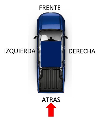 04-08 Ford F150 Caja California Moldura Superior Tapa Tras.