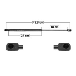 AMORTIGUADOR 5TA PUERTA FD FOCUS ZX3 00-05 45.5 24 18 ENTRADA TIPO 9 ENTRADA 2 TIPO 9 650 146.13 66.28 710 159.61 72.4 MANIJAUTO 7985 TUR Derecho/Izquierdo