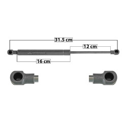 AMORTIGUADOR COFRE BW SERIE 3 98-05 31.5 16 12 ENTRADA TIPO 1 ENTRADA 2 TIPO 1 610 137.13 62.2 550 123.65 56.09 MANIJAUTO 8861 TUR