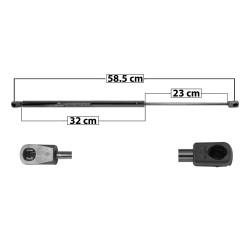 AMORTIGUADOR 5TA PUERTA CV HHR 06-11 58.5 32 23 ENTRADA TIPO 18 ENTRADA 2 TIPO 9 365 82.06 37.22 425 95.54 43.34 MANIJAUTO 6287 TUR Derecho/Izquierdo