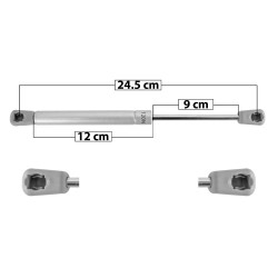 AMORTIGUADOR UNIVERSAL UN UNIVERSAL 50-25 UN UNIVERSAL 50-25 UN UNIVERSAL 50-25 UN UNIVERSAL 50-25 120N 24.5 12 9 121 27.20 12.34 120 26.98 12.24 GENERICA CHN Derecho/Izquierdo Delantera/Trasera Puerta cocina integral