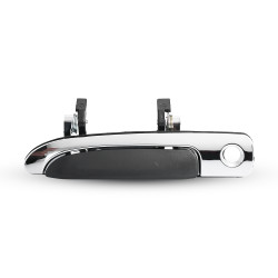 MANIJA EXTERIOR FD GRAND MARQUIS/CROWN VICTORIA 92-11 CON HOYO PARA LLAVE CORRUGADA NEGRA/CROMO PLASTICO TWN HUSHAN 6W7Z-5422405-A Izquierdo Delantera