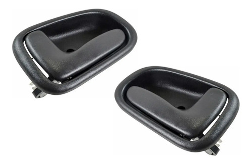 93-97 Geo Prizm Par Manijas Interiores Color Negro 2 Piezas