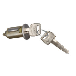 CILINDRO DE ENCENDIDO FD PICK UP/VARIOS/BRONCO/THUNDERBIRD/F-150/F-250 67-90 METAL CROMADO 12VCC TIPO ORIGINAL TWN