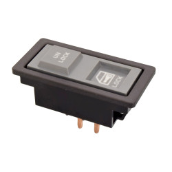CONTROL ELECTRICO CV BLAZER (S10)/CHEYENNE/S10/SILVERADO/PICK UP 92-94 DE SEGURO 5 PINS RECTANGULADO 1 TECLA GRIS 12VCC TWN TIPO ORIGINAL