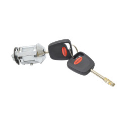 CILINDRO DE ENCENDIDO FD COURIER 01-12/FIESTA 97-02/IKON 01-07/KA 01-08 LLAVE PARA CHIP 1 PIEZA METAL CROMO 12VCC BRA CHIN