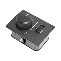 INTERRUPTOR LUZ DE FARO DG CHARGER 06-10/CHALLENGER 08-10/MAGNUM 05-08 CR 300C/300 05-10 6 PINS CUADRO CON REGULADOR NEGRO SIN FARO NIEBLA 12VCC TWN CUB