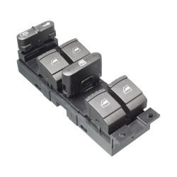 CONTROL ELECTRICO VW GOLF 00-06/JETTA A4 99-07/PASSAT 01-05/JETTA CLASICO 08-15 DE ELEVADOR 9 PINS 6 TECLAS NEGRO 12VCC CHN CHIN MANIJAUTO