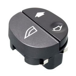 CONTROL ELECTRICO FD COURIER 01-12/KA 01-08/TRANSITT 07-13/IKON 01-07 DE ELEVADOR 6 PINS 1 TECLA NEGRO 12VCC CHN CHIN MANIJAUTO Derecho Delantera