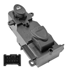 CONTROL ELECTRICO HD CIVIC 2P COUPE / 4P SEDAN 06-11 DE ELEVADOR/SEGURO 8 PINS 2 TECLAS NEGRO 12VCC CHN CHIN MANIJAUTO Derecho Delantera