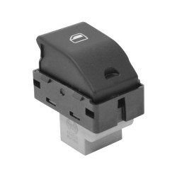 CONTROL ELECTRICO ST IBIZA/CORDOBA 03-08 VW CROSSFOX 07-17/GOL 08-15/LUPO 04-09/POINTER 06-10/POLO 03-07 DE ELEVADOR 4 PINS 1 TECLA NEGRO BASE GRIS UN CLICK 12VCC BRA GENERICA Derecho Delantera